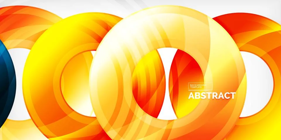 Circles, round elements, ring shapes premium background. Vector Illustration For Stock Illustration