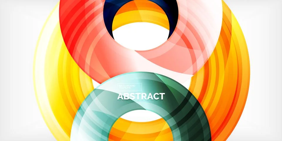 Circles, round elements, ring shapes premium background. Vector Illustration For Stock Illustration