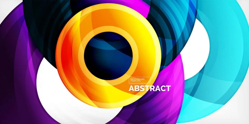 Circles, round elements, ring shapes premium background. Vector Illustration For 스톡 일러스트