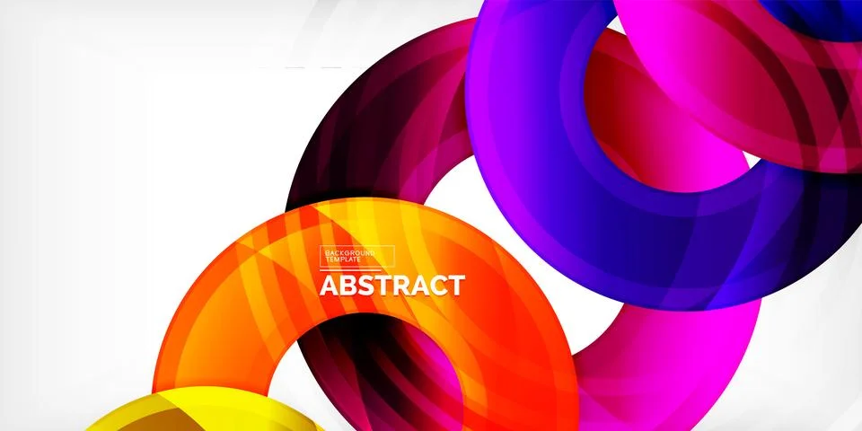 Circles, round elements, ring shapes premium background. Vector Illustration For Stock Illustration