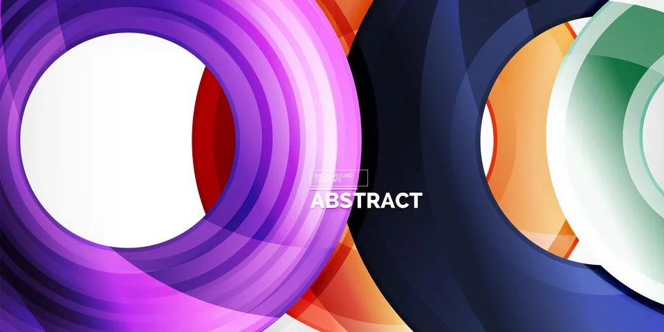 Circles, round elements, ring shapes premium background. Vector Illustration For 스톡 일러스트