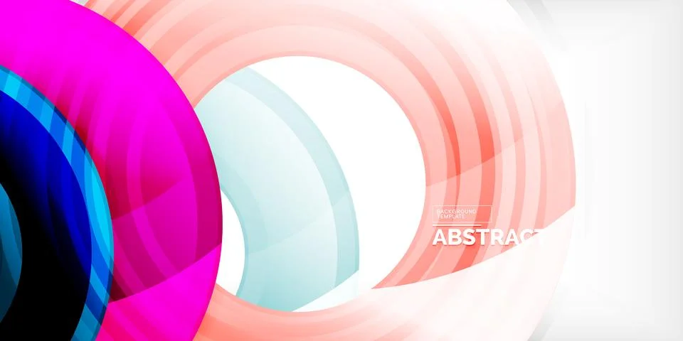 Circles, round elements, ring shapes premium background. Vector Illustration For Stock Illustration