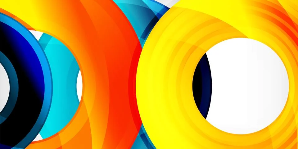 Circles, round elements, ring shapes premium background. Vector Illustration For Stock Illustration