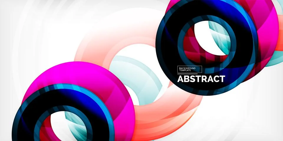 Circles, round elements, ring shapes premium background. Vector Illustration For 스톡 일러스트