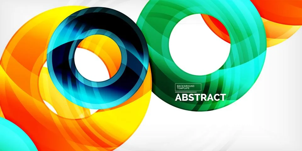 Circles, round elements, ring shapes premium background. Vector Illustration For 스톡 일러스트