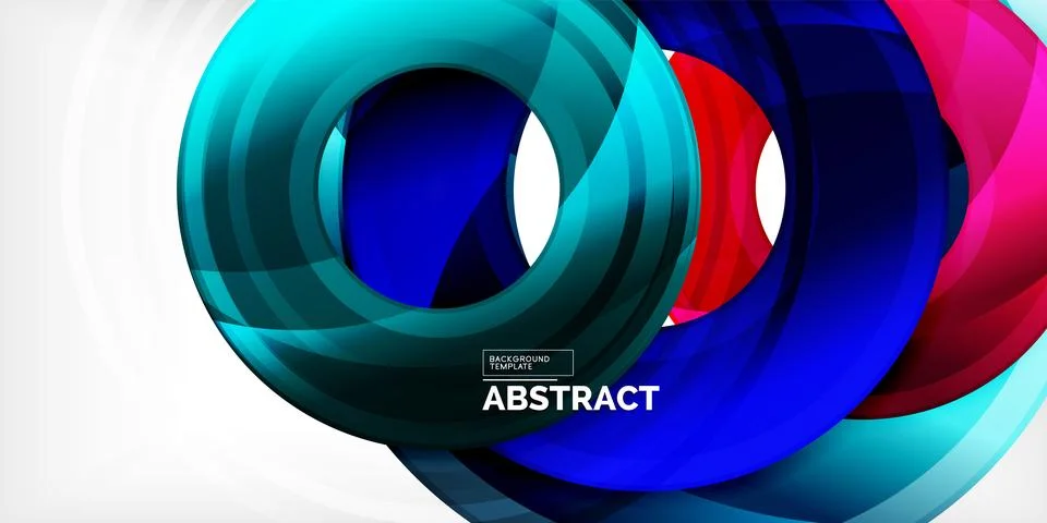 Circles, round elements, ring shapes premium background. Vector Illustration For 스톡 일러스트