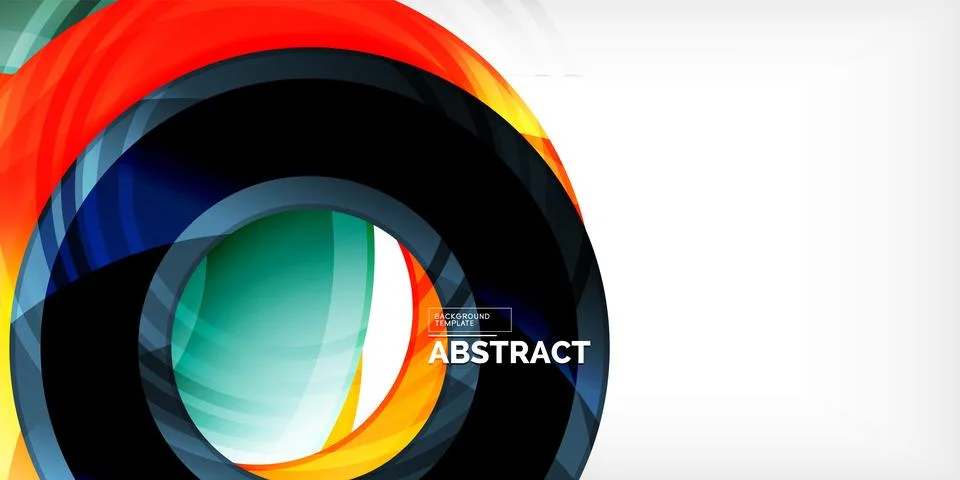 Circles, round elements, ring shapes premium background. Vector Illustration For Stock Illustration