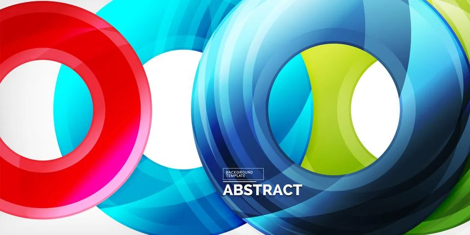 Circles, round elements, ring shapes premium background. Vector Illustration For Stock Illustration