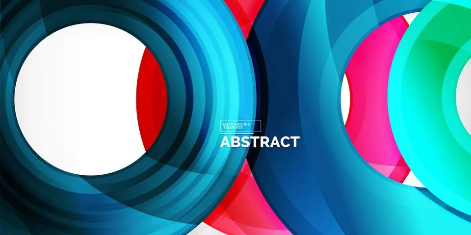 Circles, round elements, ring shapes premium background. Vector Illustration For 스톡 일러스트