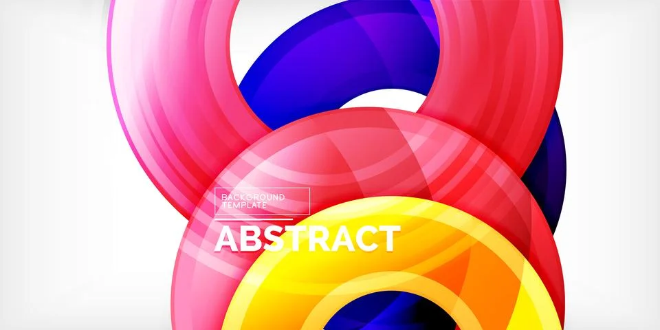 Circles, round elements, ring shapes premium background. Vector Illustration For Illustrazione stock