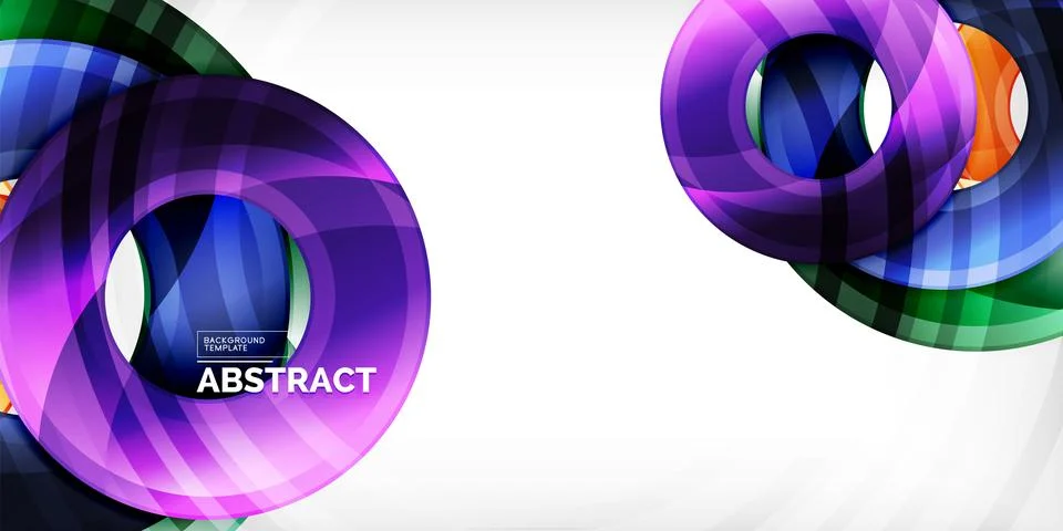 Circles, round elements, ring shapes premium background. Vector Illustration For Stock Illustration