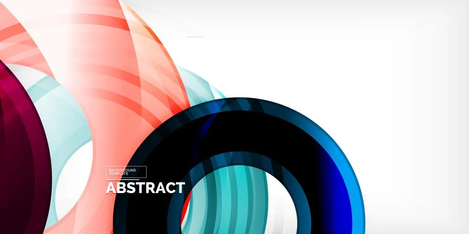 Circles, round elements, ring shapes premium background. Vector Illustration For Stock Illustration