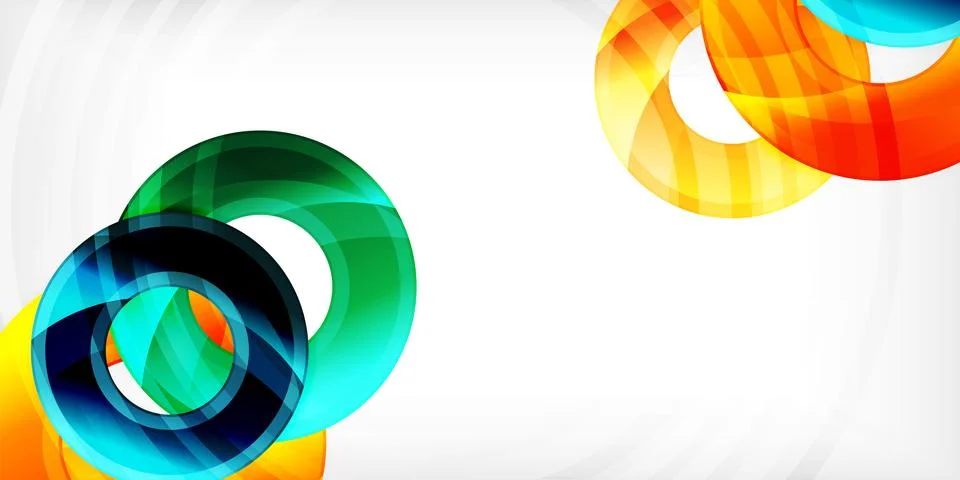 Circles, round elements, ring shapes premium background. Vector Illustration For Illustrazione stock