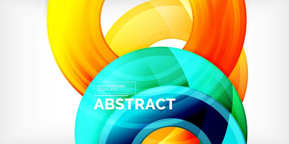 Circles, round elements, ring shapes premium background. Vector Illustration For Illustrazione stock