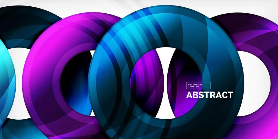 Circles, round elements, ring shapes premium background. Vector Illustration For 스톡 일러스트