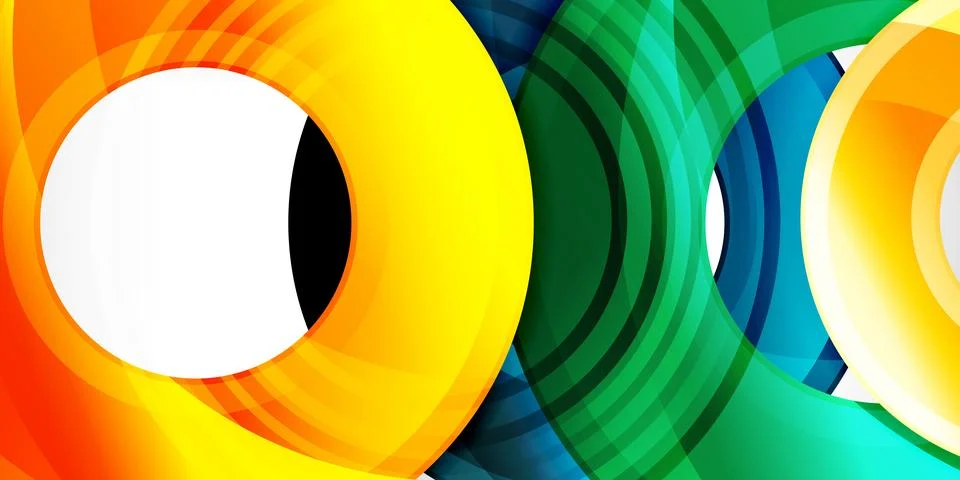 Circles, round elements, ring shapes premium background. Vector Illustration For 스톡 일러스트