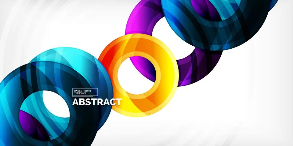 Circles, round elements, ring shapes premium background. Vector Illustration For Stock Illustration