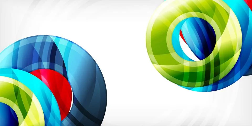 Circles, round elements, ring shapes premium background. Vector Illustration For Illustrazione stock