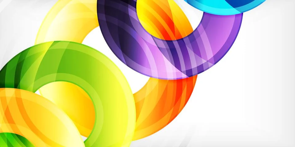 Circles, round elements, ring shapes premium background. Vector Illustration For Stock Illustration