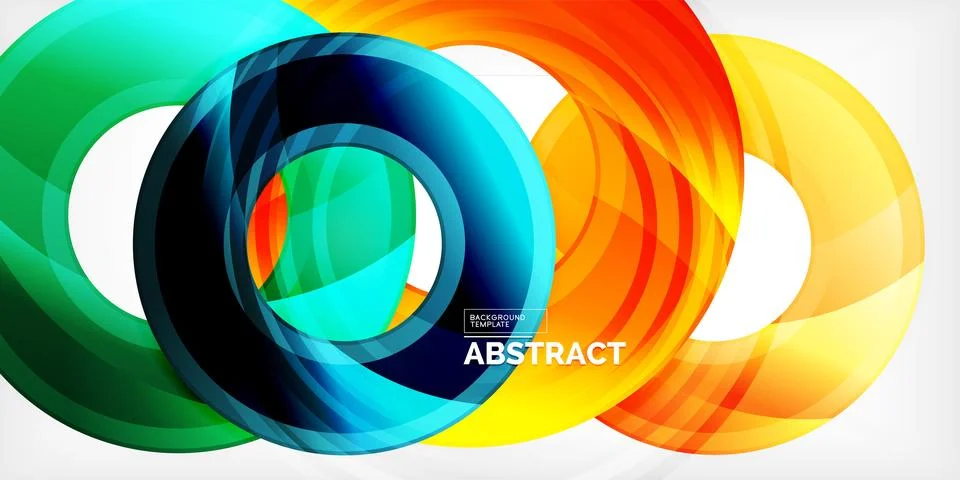 Circles, round elements, ring shapes premium background. Vector Illustration For Stock Illustration