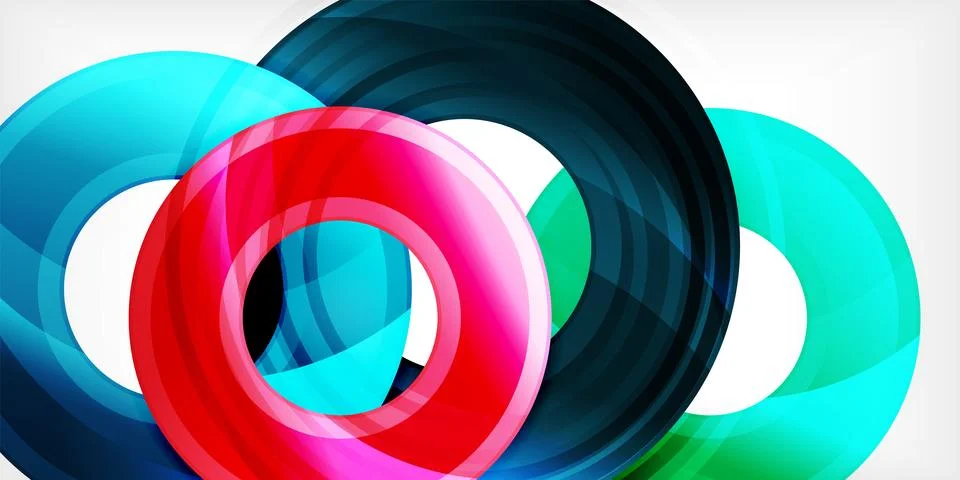 Circles, round elements, ring shapes premium background. Vector Illustration For Stock Illustration