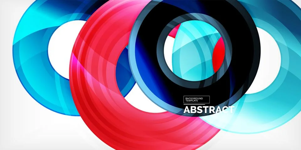 Circles, round elements, ring shapes premium background. Vector Illustration For 스톡 일러스트