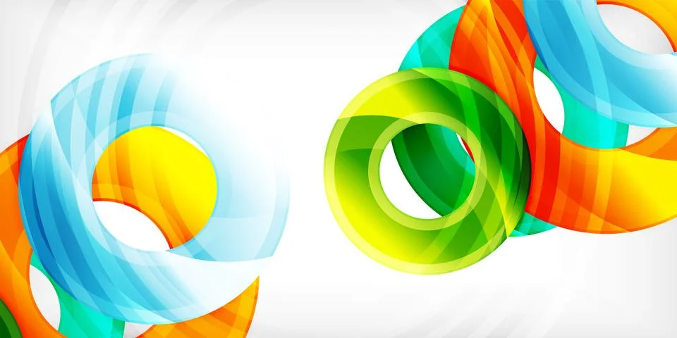 Circles, round elements, ring shapes premium background. Vector Illustration For Illustrazione stock