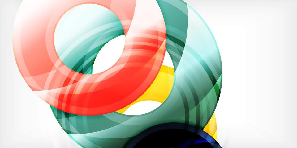 Circles, round elements, ring shapes premium background. Vector Illustration For Stock Illustration