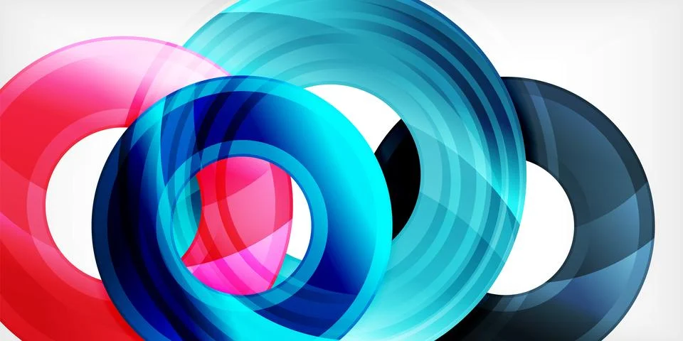 Circles, round elements, ring shapes premium background. Vector Illustration For 스톡 일러스트