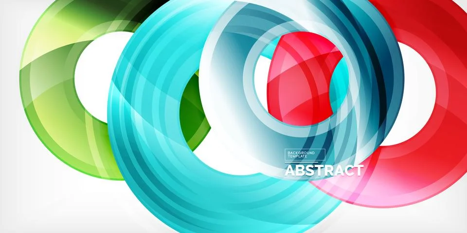 Circles, round elements, ring shapes premium background. Vector Illustration For Stock Illustration