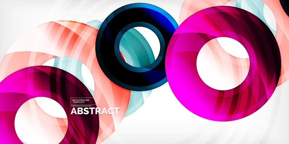 Circles, round elements, ring shapes premium background. Vector Illustration For Stock Illustration