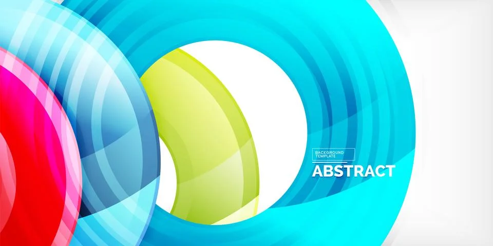 Circles, round elements, ring shapes premium background. Vector Illustration For 스톡 일러스트