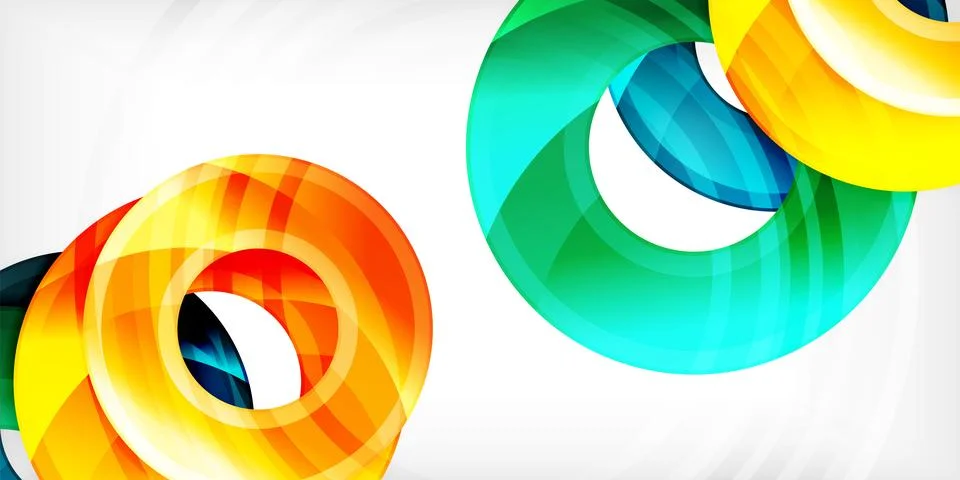 Circles, round elements, ring shapes premium background. Vector Illustration For Stock Illustration