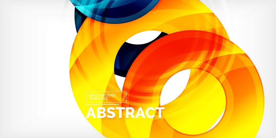 Circles, round elements, ring shapes premium background. Vector Illustration For Stock Illustration