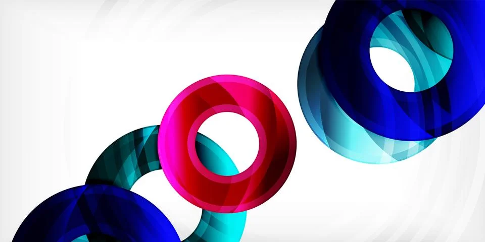 Circles, round elements, ring shapes premium background. Vector Illustration For イラスト素材