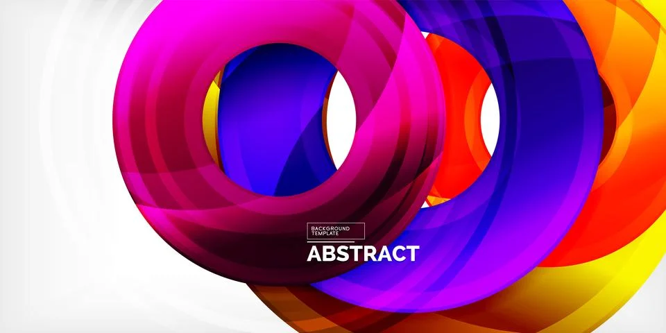 Circles, round elements, ring shapes premium background. Vector Illustration For Stock Illustration