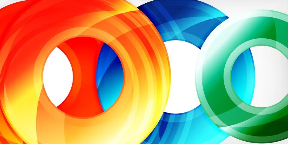 Circles, round elements, ring shapes premium background. Vector Illustration For Stock Illustration