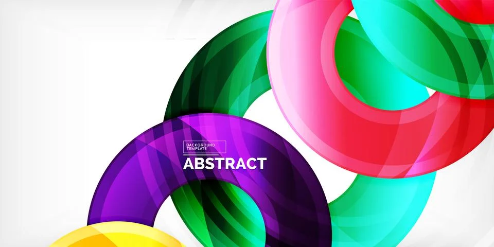 Circles, round elements, ring shapes premium background. Vector Illustration For Illustrazione stock