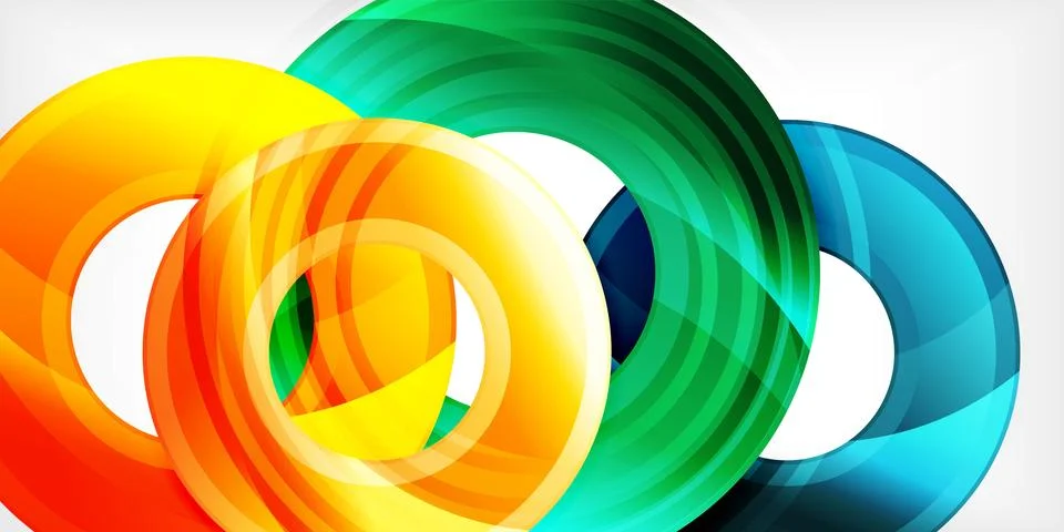 Circles, round elements, ring shapes premium background. Vector Illustration For Stock Illustration