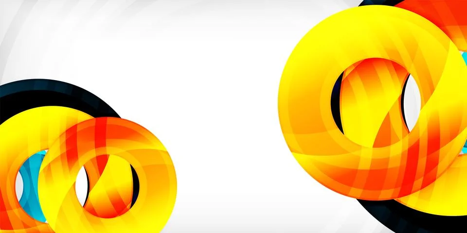 Circles, round elements, ring shapes premium background. Vector Illustration For Illustrazione stock