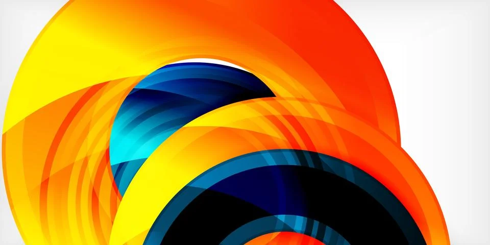 Circles, round elements, ring shapes premium background. Vector Illustration For イラスト素材