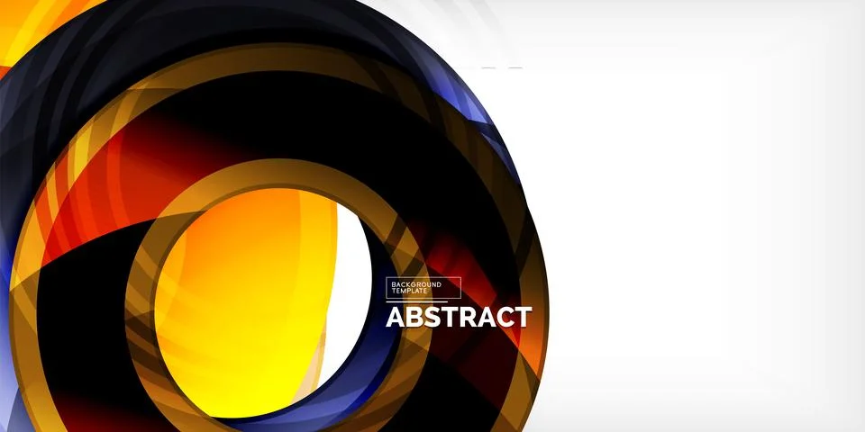 Circles, round elements, ring shapes premium background. Vector Illustration For Stock Illustration