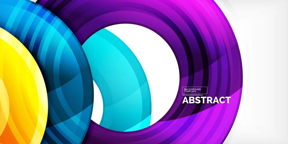 Circles, round elements, ring shapes premium background. Vector Illustration For Stock Illustration