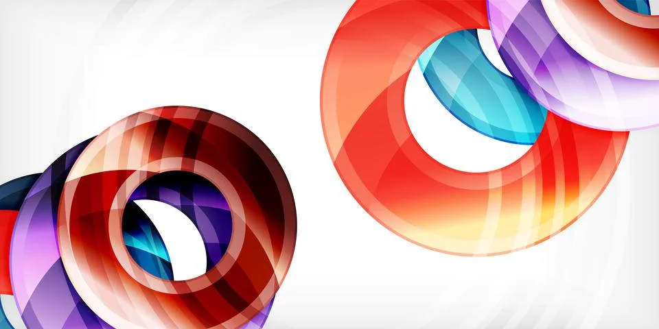 Circles, round elements, ring shapes premium background. Vector Illustration For Stock Illustration