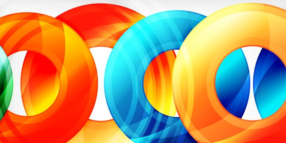 Circles, round elements, ring shapes premium background. Vector Illustration For Stock Illustration