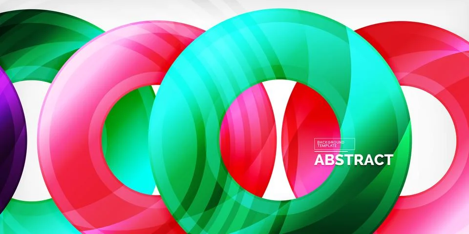 Circles, round elements, ring shapes premium background. Vector Illustration For イラスト素材