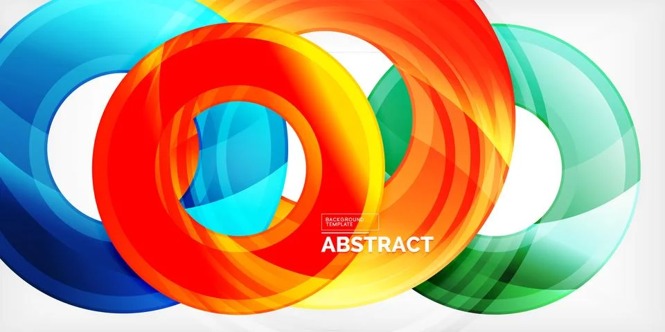 Circles, round elements, ring shapes premium background. Vector Illustration For Stock Illustration