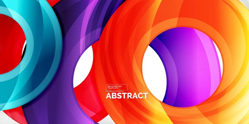 Circles, round elements, ring shapes premium background. Vector Illustration For Stock Illustration