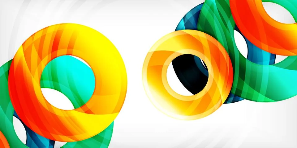 Circles, round elements, ring shapes premium background. Vector Illustration For Stock Illustration