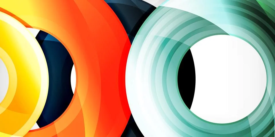 Circles, round elements, ring shapes premium background. Vector Illustration For Stock Illustration